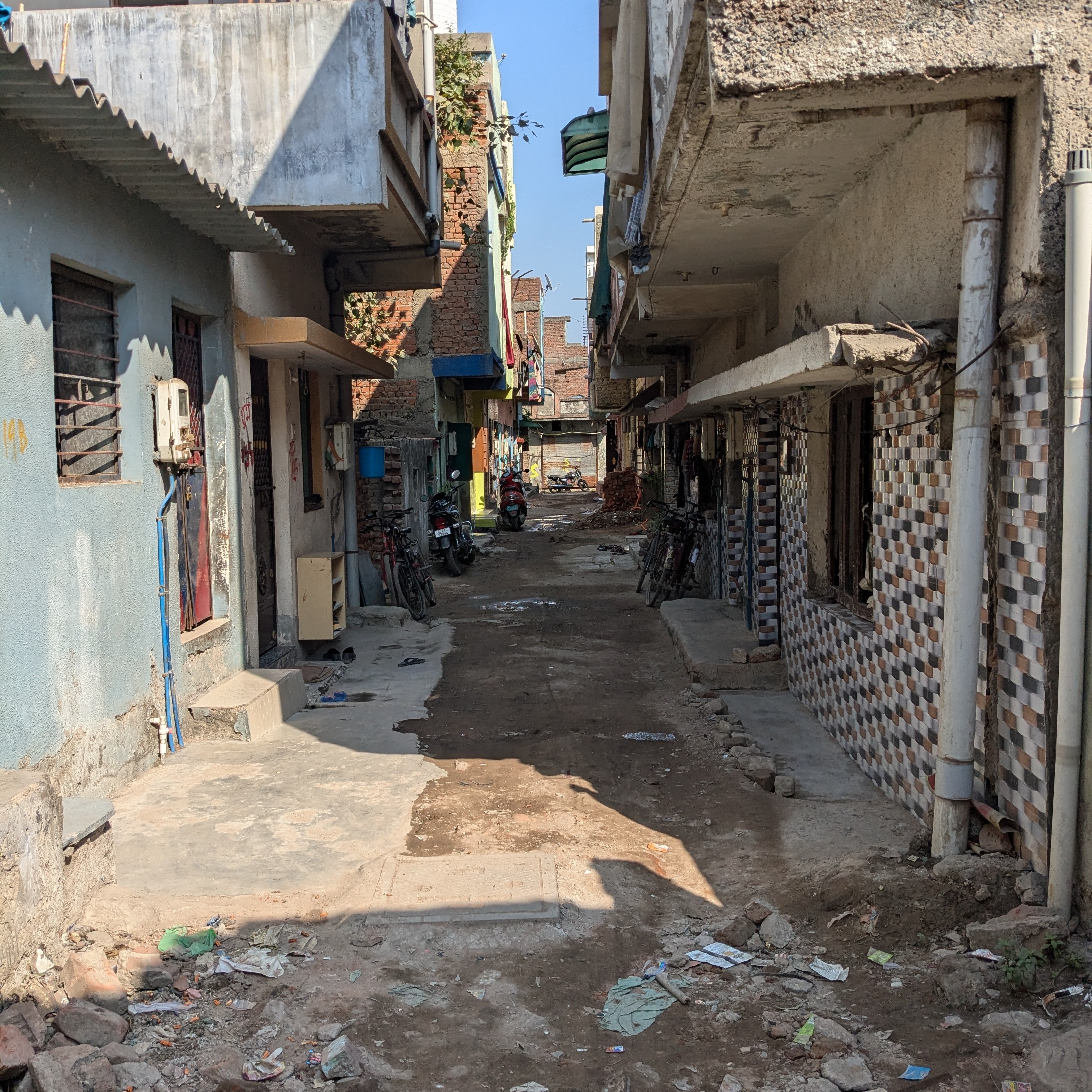 Banner - A lane in Shahwadi, Ahmedabad
